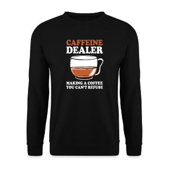 Espresso Caffeine Barista Coffee - Unisex Sweatshirt - black - Front - Alina (178cm) & Michal (187cm)