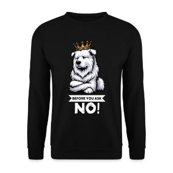 Avant de demander Berger Blanc Berger Berger - Sweat-shirt Unisexe - noir - Devant - Alina (178cm) & Michal (187cm)