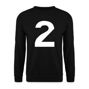 2 Two - Unisex Sweatshirt - black - Front - Alina (178cm) & Michal (187cm)