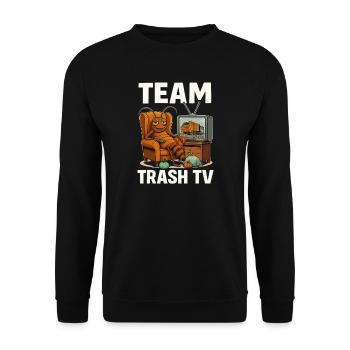Team Trash TV - Sweat-shirt Unisexe - noir - Devant - Alina (178cm) & Michal (187cm)