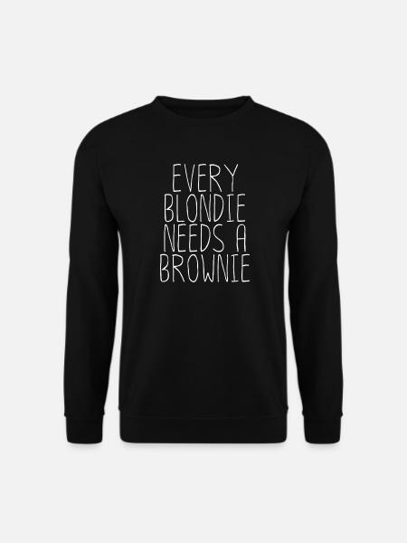 Every Blondie Needs A Brownie Shirt - Unisex Sweatshirt - black