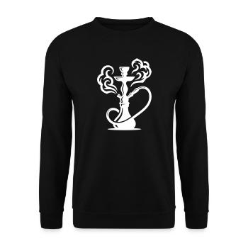 Hookah - Unisex Sweatshirt - black - Front - Alina (178cm) & Michal (187cm)