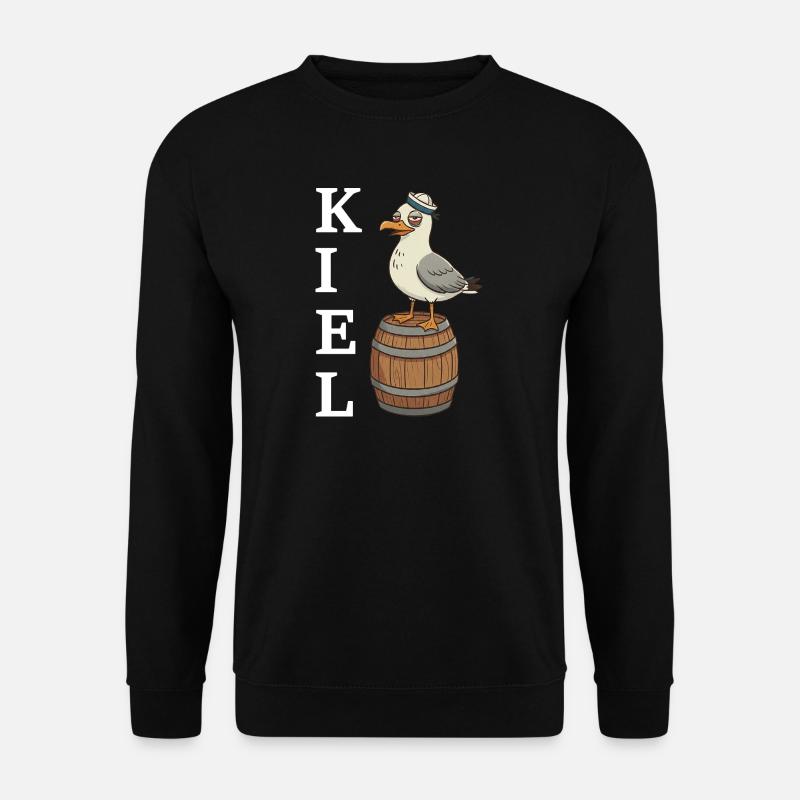 Kiel Möwe - Unisex Pullover - Schwarz