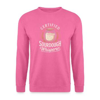 Chuchoteur certifié de levain - Sweat-shirt Unisexe - rose - Devant