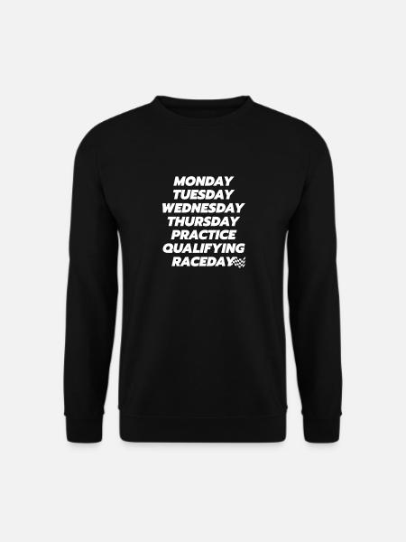 Tage einer Rennwoche - Unisex Pullover - Schwarz