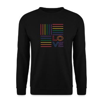 Fierté LGBT - Sweat-shirt Unisexe - noir - Devant - Alina (178cm) & Michal (187cm)
