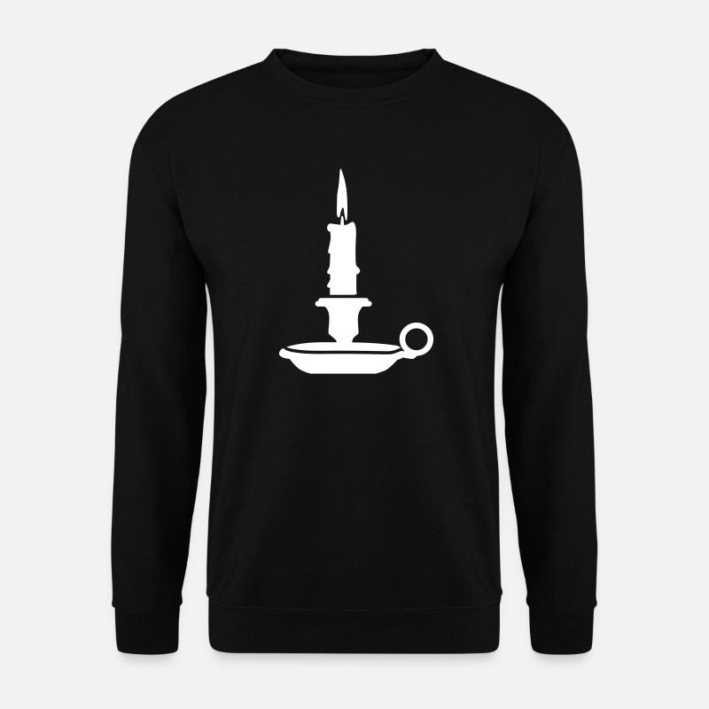Kerze - Unisex Pullover - Schwarz