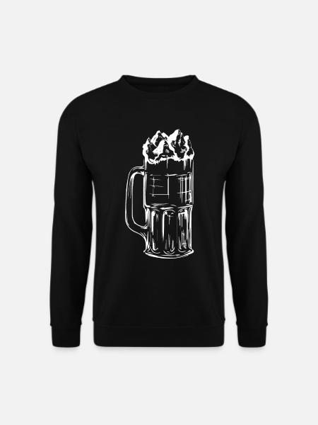 Bier - Berg - - Unisex Pullover - Schwarz