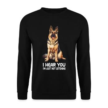 Berger allemand - Sweat-shirt Unisexe - noir - Devant - Alina (178cm) & Michal (187cm)