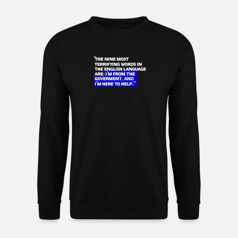 Paradoxical State Aid Quotes - Unisex Sweatshirt - black
