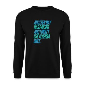 T-shirt drôle - Sweat-shirt Unisexe - noir - Devant - Alina (178cm) & Michal (187cm)