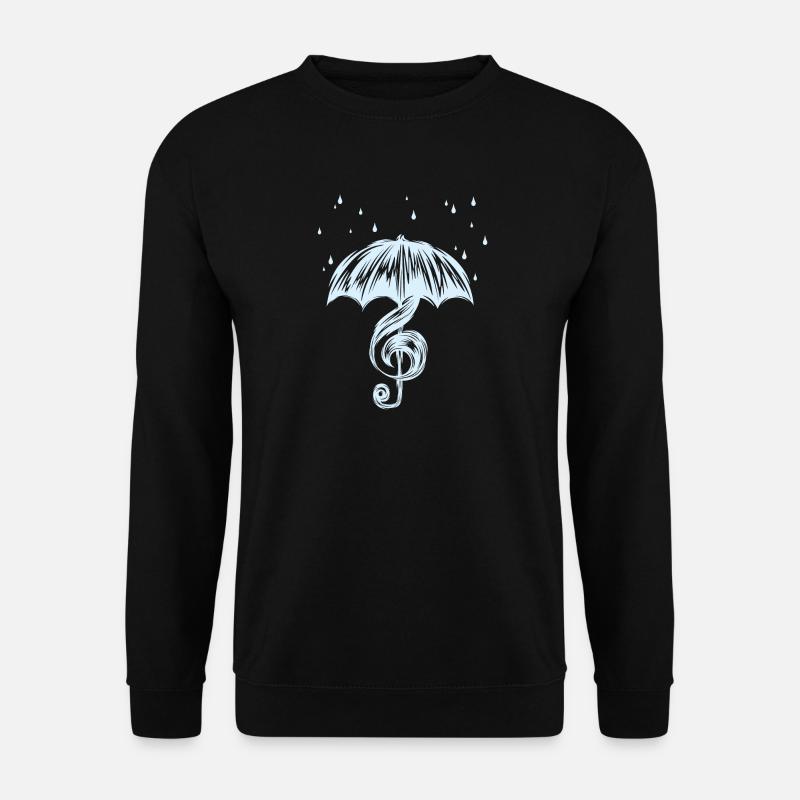 Clef sous la pluie - Sweat-shirt Unisexe - noir