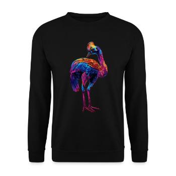 Kasuar - Unisex Pullover - Schwarz - Vorne - Alina (178cm) & Michal (187cm)