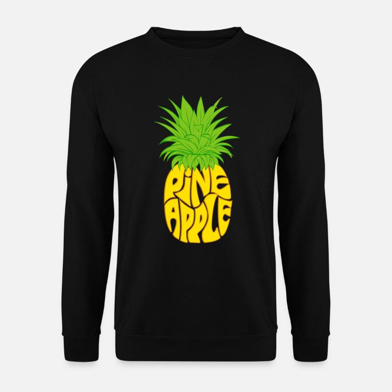 Pinapple / Tropical fruit - Unisex Sweatshirt - black