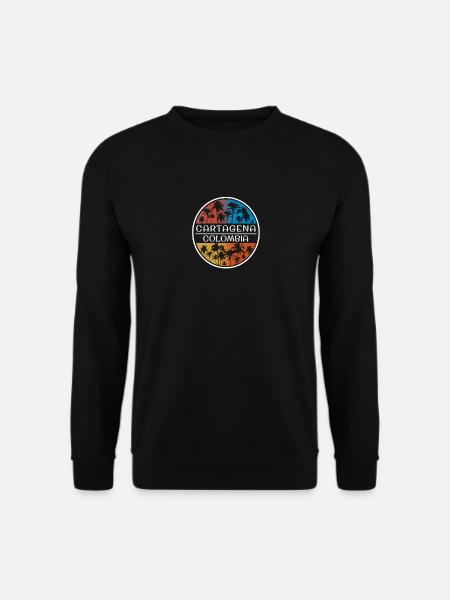 Carthagène Colombie Vacances élégantes Souvenir Palm - Sweat-shirt Unisexe - noir