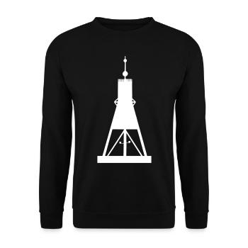 Cuxhaven Kugelbake - Unisex Pullover - Schwarz - Vorne - Alina (178cm) & Michal (187cm)