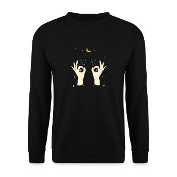 Weird Hands - Unisex Sweatshirt - black - Front - Alina (178cm) & Michal (187cm)