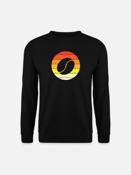 Coffee Bean - Circle, Sunset - Unisex Sweatshirt - black