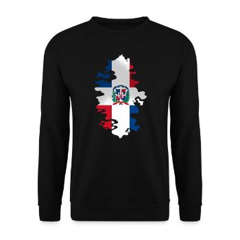 Dominican Republic Flag Dom Rep Flag Trip - Unisex Sweatshirt - black - Front - Alina (178cm) & Michal (187cm)