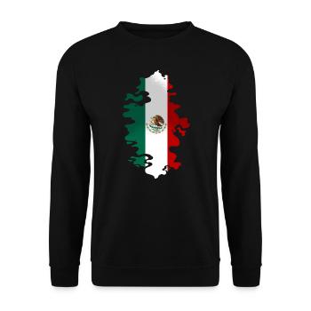 Mexique Drapeau Mexicain Drapeau Mexique Amérique du Sud - Sweat-shirt Unisexe - noir - Devant - Alina (178cm) & Michal (187cm)