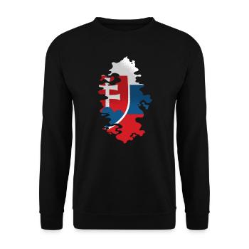 Slovaquie drapeau slovaque vintage drapeau slovaque - Sweat-shirt Unisexe - noir - Devant - Alina (178cm) & Michal (187cm)