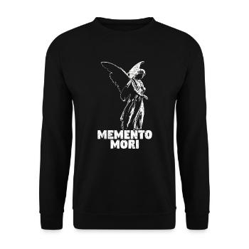 Memento Mori - vintage - Unisex Sweatshirt - black - Front - Alina (178cm) & Michal (187cm)