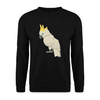 Cacatoès - Sweat-shirt Unisexe - noir - Devant - Alina (178cm) & Michal (187cm)