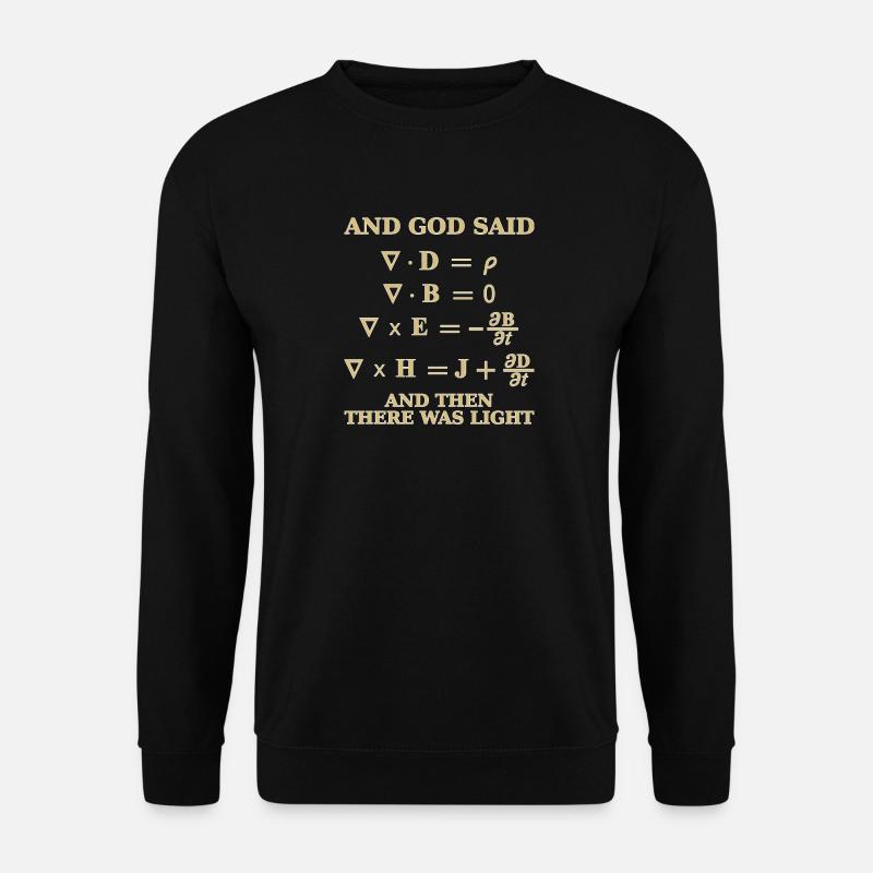 Équation de Maxwell - Sweat-shirt Unisexe - noir