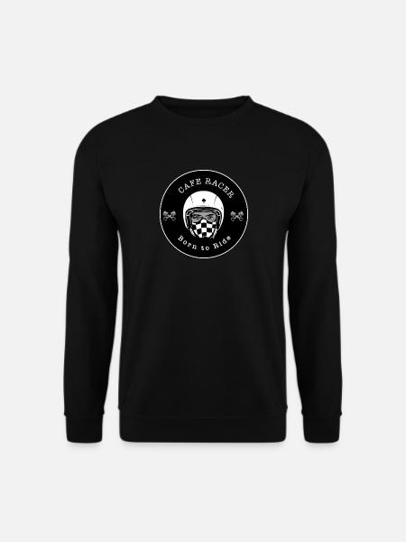 Cafe racer Biker Logo - Unisex Pullover - Schwarz