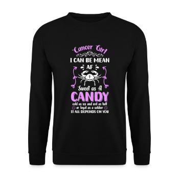 Sternzeichen Astrologie Konstellation Sterne - Unisex Pullover - Schwarz - Vorne - Alina (178cm) & Michal (187cm)