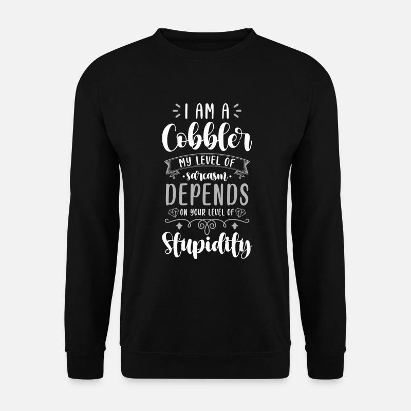 Schuster Beruf Stiefel Leder - Unisex Pullover - Schwarz
