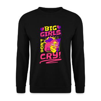 Comic Comics Speech Bubble Colorful - Unisex Sweatshirt - black - Front - Alina (178cm) & Michal (187cm)