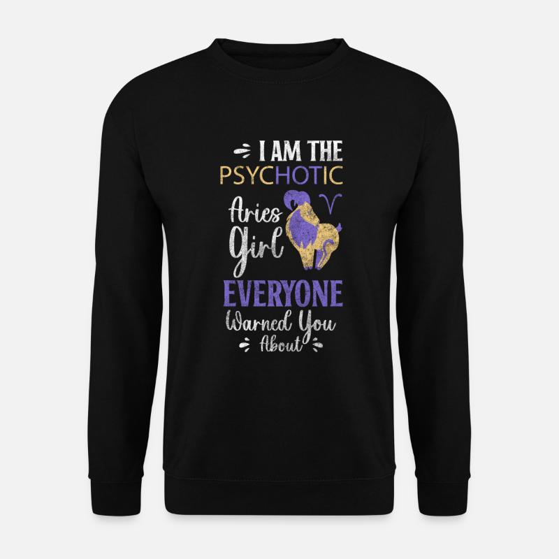 Horoscope Birth April - Unisex Sweatshirt - black