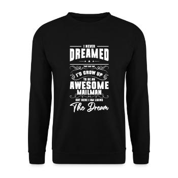 Post Letter Deliverer Letter Job - Unisex Sweatshirt - black - Front - Alina (178cm) & Michal (187cm)