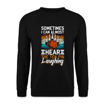 Bowlingkugel Hobby Profi - Unisex Pullover - Schwarz - Vorne - Alina (178cm) & Michal (187cm)