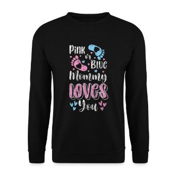 Enceinte, Accouchement, Progéniture, Famille - Sweat-shirt Unisexe - noir - Devant - Alina (178cm) & Michal (187cm)