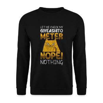 Cat Lovers Internet Wildcat Claws - Unisex Sweatshirt - black - Front - Alina (178cm) & Michal (187cm)