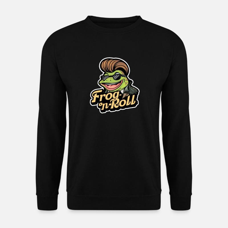 Frog N Roll Design - Unisex Pullover - Schwarz