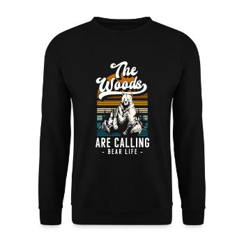 Bear Strong Fur Zodiac Sign - Unisex Sweatshirt - black - Front - Alina (178cm) & Michal (187cm)