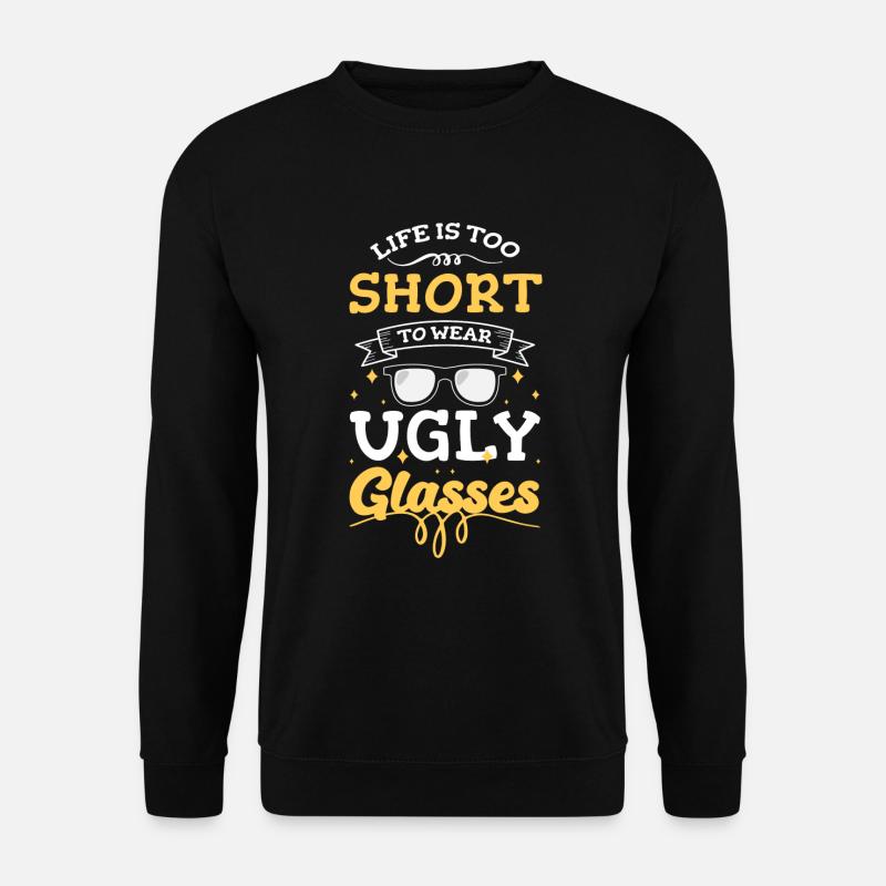 Brillenträger Kurzsichtig Optiker Augenoptik - Unisex Pullover - Schwarz