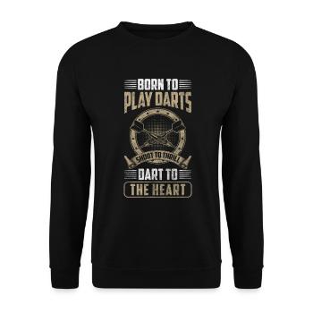 Fléchettes Fun Homme - Sweat-shirt Unisexe - noir - Devant - Alina (178cm) & Michal (187cm)
