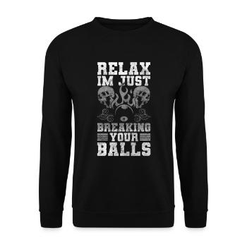 Pool Der Meister - Unisex Pullover - Schwarz - Vorne - Alina (178cm) & Michal (187cm)