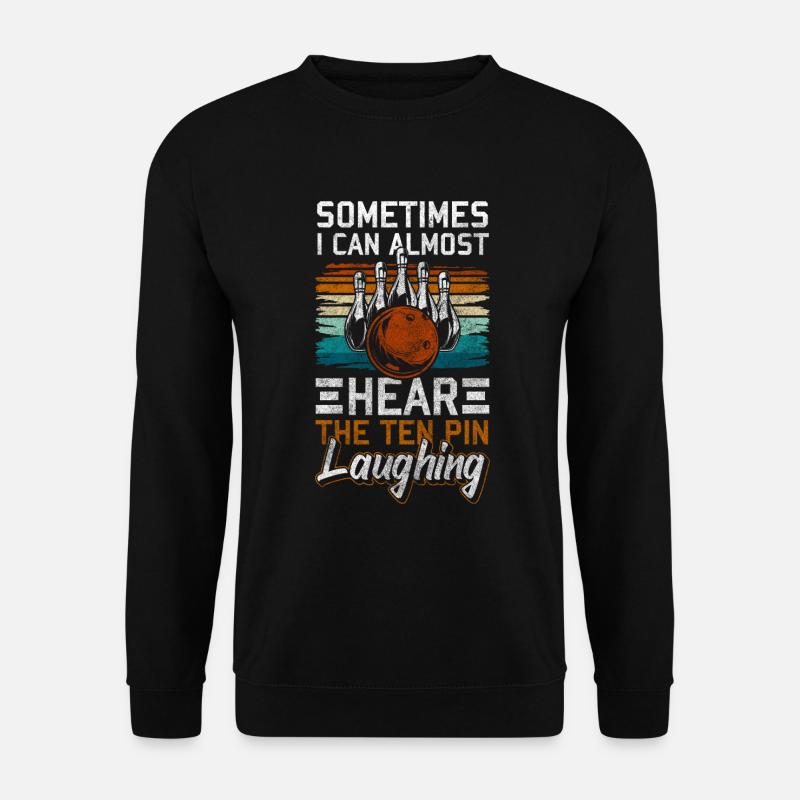 Bowler Kugel Wettkampf Freizeit - Unisex Pullover - Schwarz