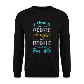 Personnes uniques Personnalité Spécial - Sweat-shirt Unisexe - noir - Devant - Alina (178cm) & Michal (187cm)