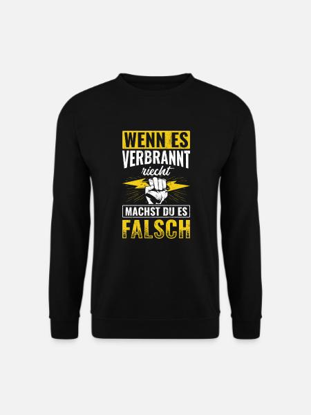 Strom Elektriker Elektrik - Unisex Pullover - Schwarz