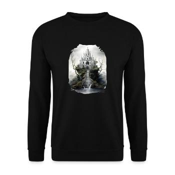 Gothic Art - Unisex Sweatshirt - black - Front - Alina (178cm) & Michal (187cm)