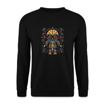 New Voodoo Designs for Your Fashion Revolution - Unisex Sweatshirt - black - Front - Alina (178cm) & Michal (187cm)