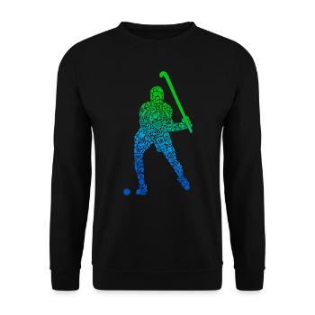 Joueurs De Hockey, Hockey Sur Gazon, Enfants, Garçons, Hockey - Sweat-shirt Unisexe - noir - Devant - Alina (178cm) & Michal (187cm)
