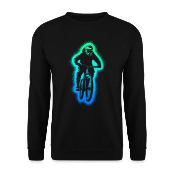 VTT VTT VTT Biker Enfants VTT Garçons - Sweat-shirt Unisexe - noir - Devant - Alina (178cm) & Michal (187cm)