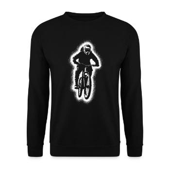 VTT VTT Biker Vélo de montagne homme Garçon - Sweat-shirt Unisexe - noir - Devant - Alina (178cm) & Michal (187cm)
